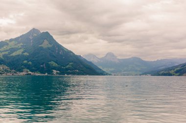 Dört kanton Gölü vierwaldstaettersee İsviçre