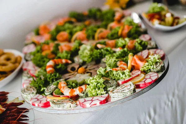 Catering, svatební bufetu události — Stock fotografie