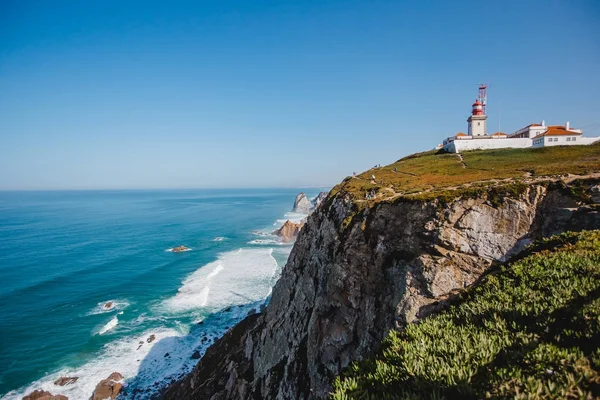 Famoso faro océano portugal — Foto de Stock