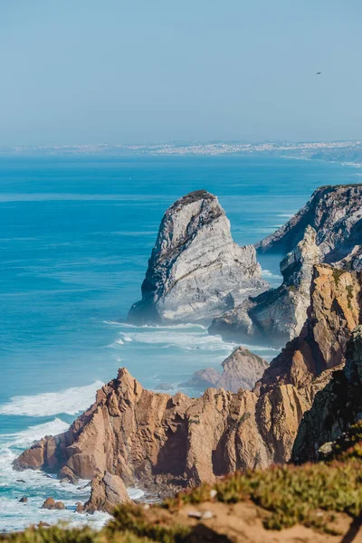 Famoso faro océano portugal — Foto de Stock