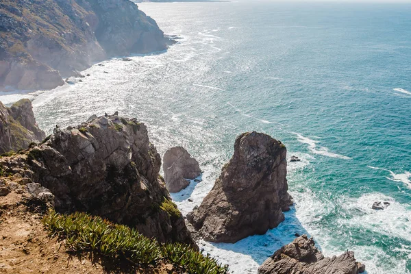 Famoso faro océano portugal — Foto de Stock