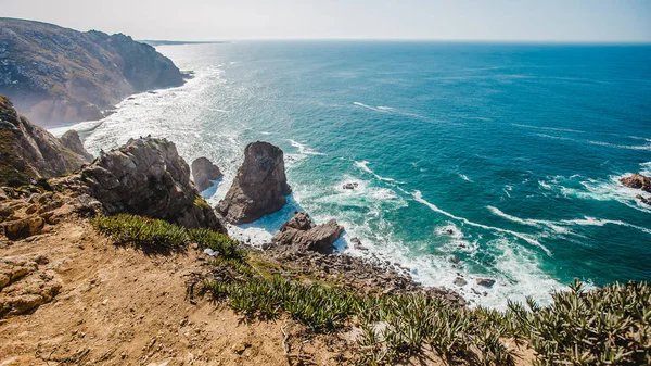 Famoso faro océano portugal — Foto de Stock