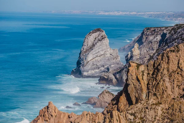 Slavný maják oceánu Portugalsko — Stock fotografie