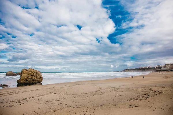 Francia paisaje playa océano — Foto de Stock