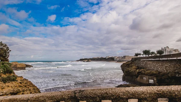 Francia paisaje playa océano — Foto de Stock