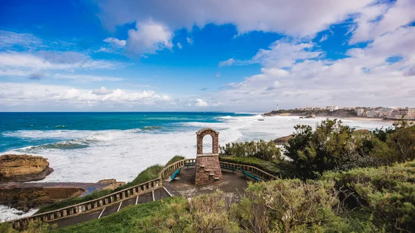 Francia paisaje playa océano — Foto de Stock