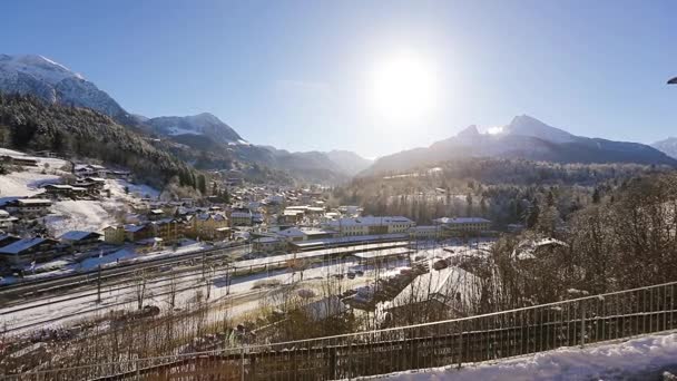 Inverno neve baviera alemanha — Vídeo de Stock