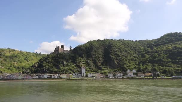 Rio alemanha vista paisagem — Vídeo de Stock