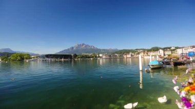 Lucerne İsviçre manzara Gölü