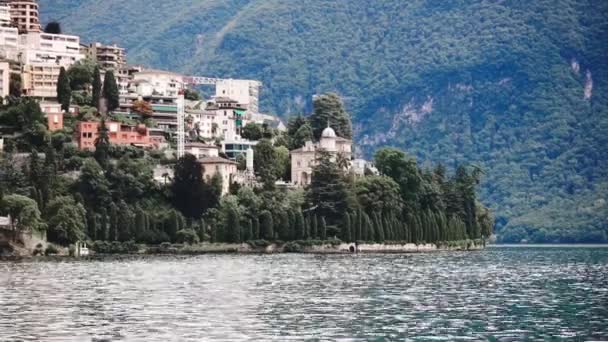 Lugano Suisse paysage lac — Video