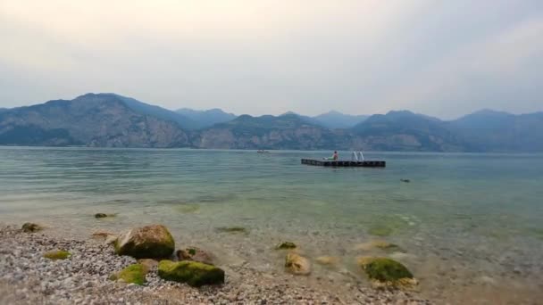 加尔达湖意大利景观 — 图库视频影像