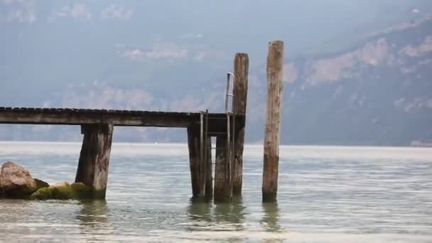 Garda lago italia paisaje — Vídeo de stock