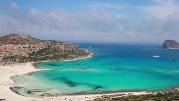 Kréta ostrov Řecka moře — Stock video