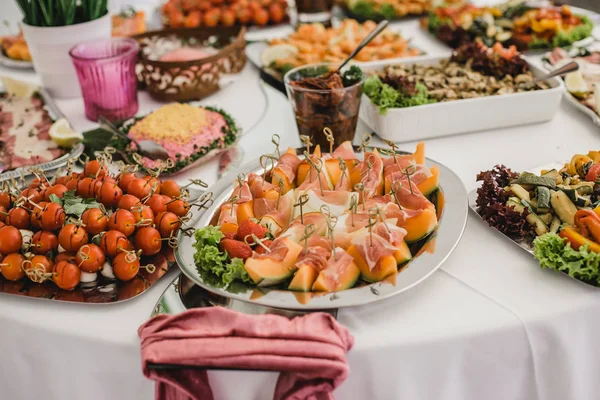 Catering Hochzeitsbuffet Veranstaltungen — Stockfoto