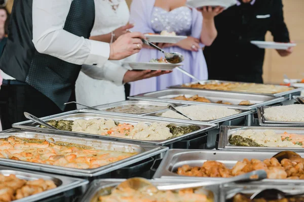 Catering casamento eventos buffet — Fotografia de Stock