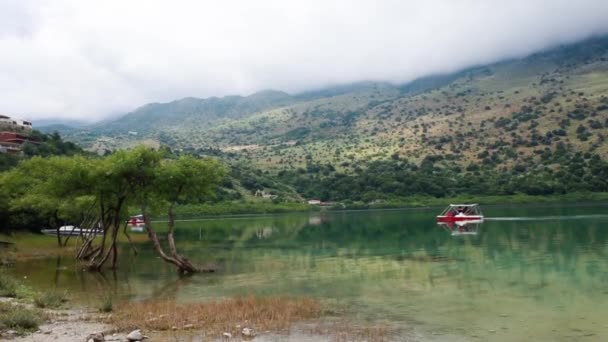 Lac grec crete panoramique — Video