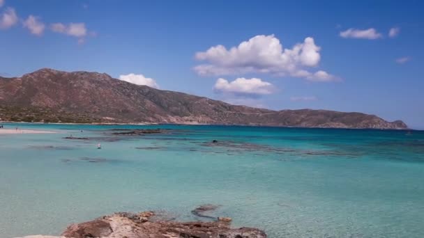 Plage de béton Grèce île — Video