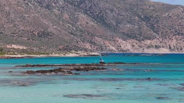 Crete beach greece island — Stock Video