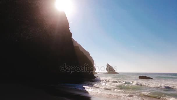 Portugal oceano spiaggia natura — Video Stock