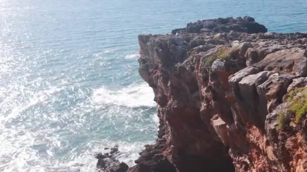 Διάσημη δείτε Ατλαντικό ωκεανό της Λισαβόνας — Αρχείο Βίντεο