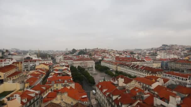 Lisbon portugal vista paisaje urbano — Vídeos de Stock