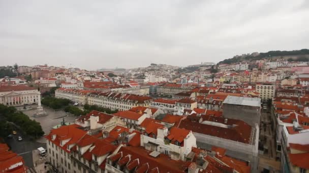 Lisbon portugal vista paisaje urbano — Vídeo de stock