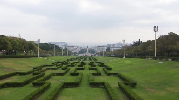 리스본 포르투갈 보기 도시 풍경 — 비디오