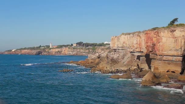 Célèbre vue océan Atlantique lisbon — Video