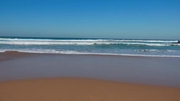 Portekiz okyanus plaj doğa — Stok video
