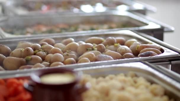 Açık büfe olayları düğün catering — Stok video