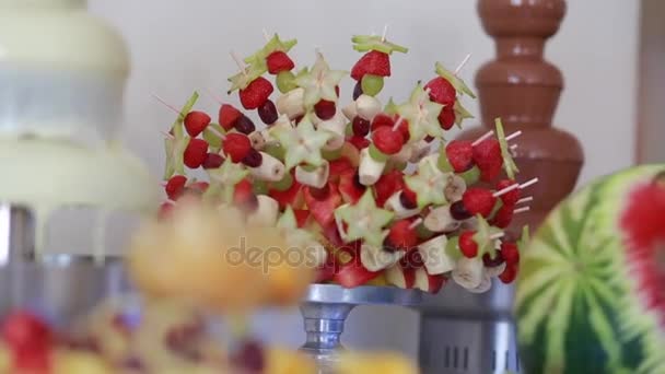 Catering matrimoni buffet eventi — Video Stock