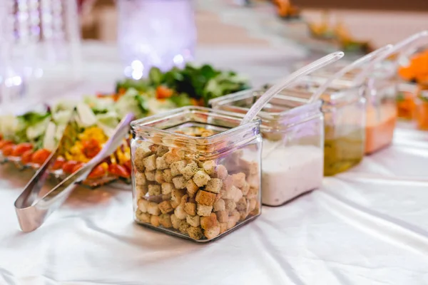 Buffet de restaurante de catering para eventos — Fotografia de Stock