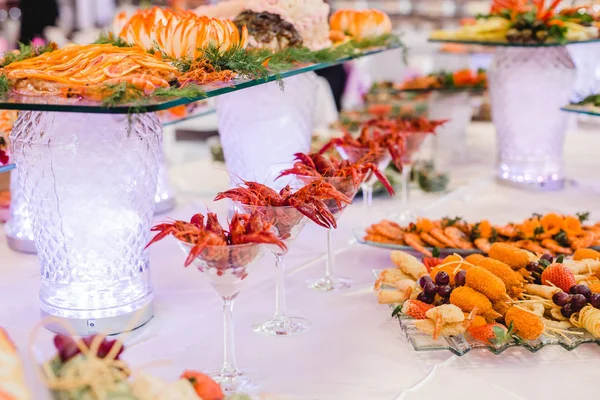 Buffet de restaurante de catering para eventos — Fotografia de Stock