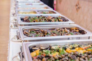 Restoran açık büfe olayları için catering