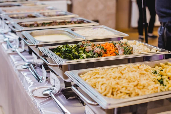 Buffet de restaurante de catering para eventos — Fotografia de Stock