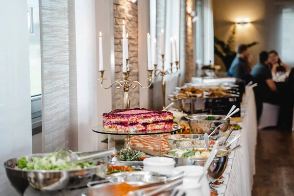 Buffet de casamento de catering para eventos — Fotografia de Stock