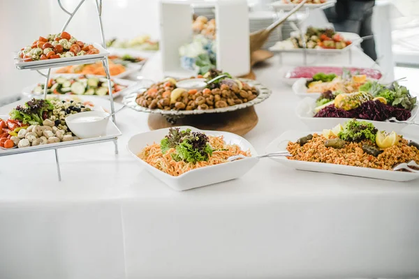 Düğün büfe olayları için catering — Stok fotoğraf