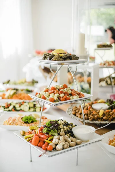 Düğün büfe olayları için catering — Stok fotoğraf