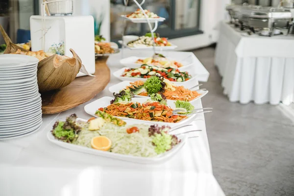 Düğün büfe olayları için catering — Stok fotoğraf