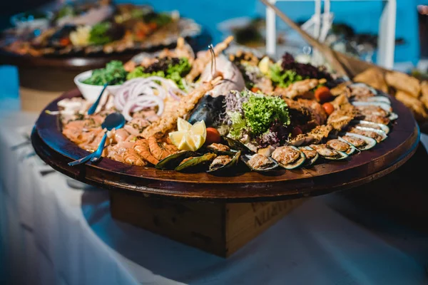 Buffet de bodas de catering para eventos — Foto de Stock