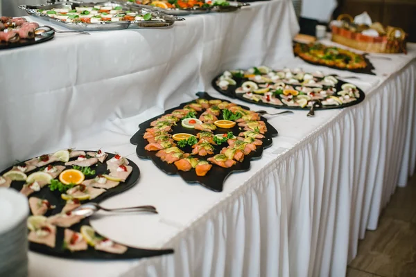 Düğün büfe olayları için catering — Stok fotoğraf