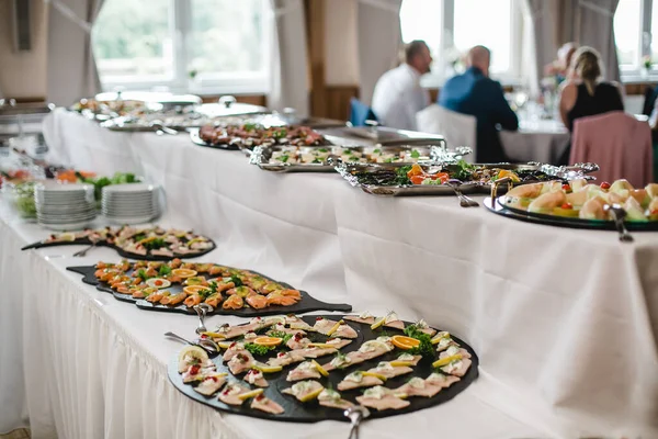 Catering bröllop buffé för händelser Stockbild