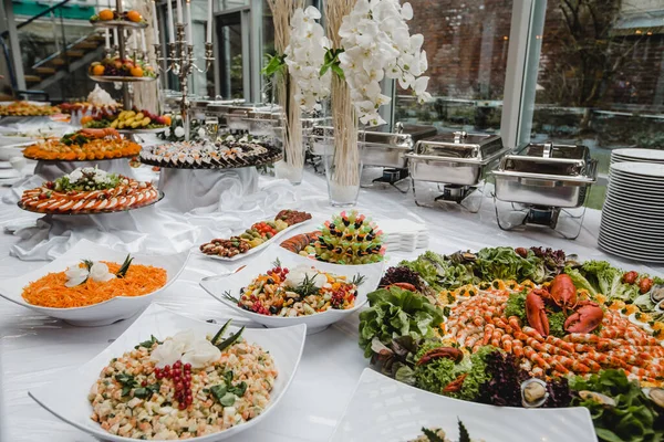 Düğün büfe olayları için catering — Stok fotoğraf