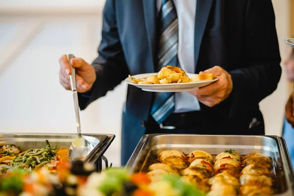 对于事件的西式自助婚宴餐饮 图库照片