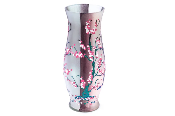 Ozdobny wazon na białym tle — Zdjęcie stockowe