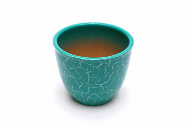  Beyaz bir arka plan üzerinde dekoratif vazo