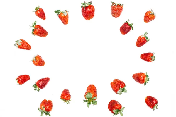 Vue du dessus des fraises — Photo