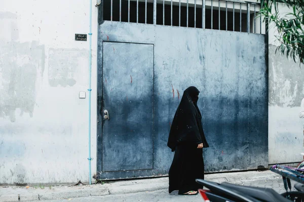 Femme Dans Rue Inde — Photo