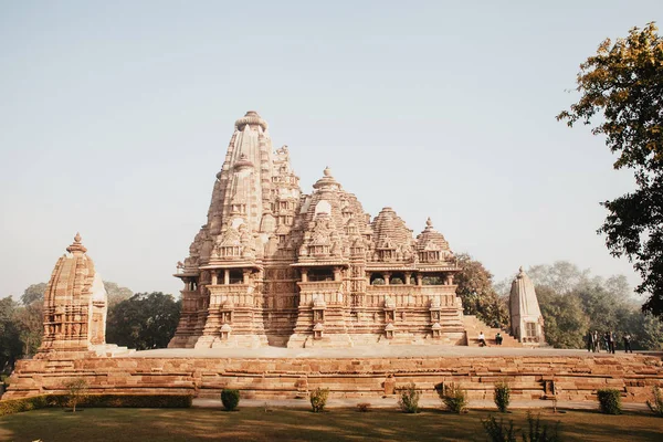 Khajuraho Groep Monumenten Een Groep Van Hindoeïstische Jain Tempels Madhya — Stockfoto