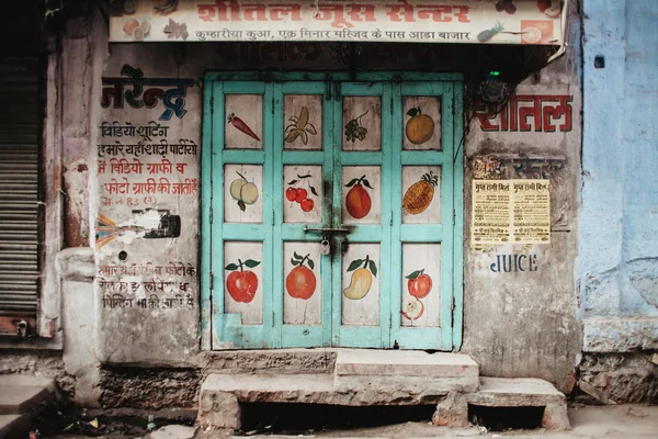 Building Old Door Street India Royalty Free Stock Images